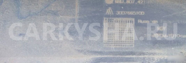 Бампер задний Фольксваген Поло VW Polo (Sed RUS) Volkswagen Polo оригинальный номер 6RU807421