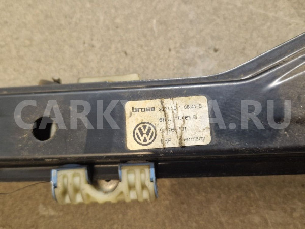Стеклоподъемник передний левый Volkswagen Polo 5 Volkswagen Polo оригинальный номер 6RU837461J
