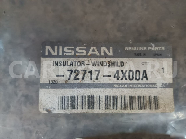 Уплотнитель лобового стекла Ниссан Патфайндер Niss Nissan Pathfinder оригинальный номер 72717-4X00A