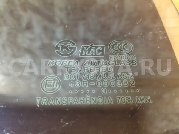 Стекло двери заднее левое Hyundai Sonata EF G4GC Hyundai Sonata оригинальный номер 8341038020
